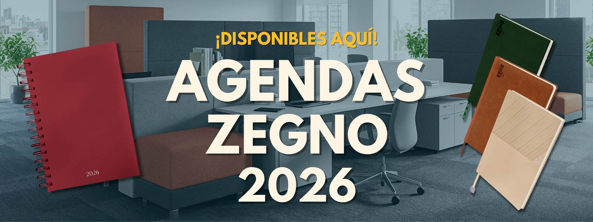 Banner de catálogo de agendas zegno 2026